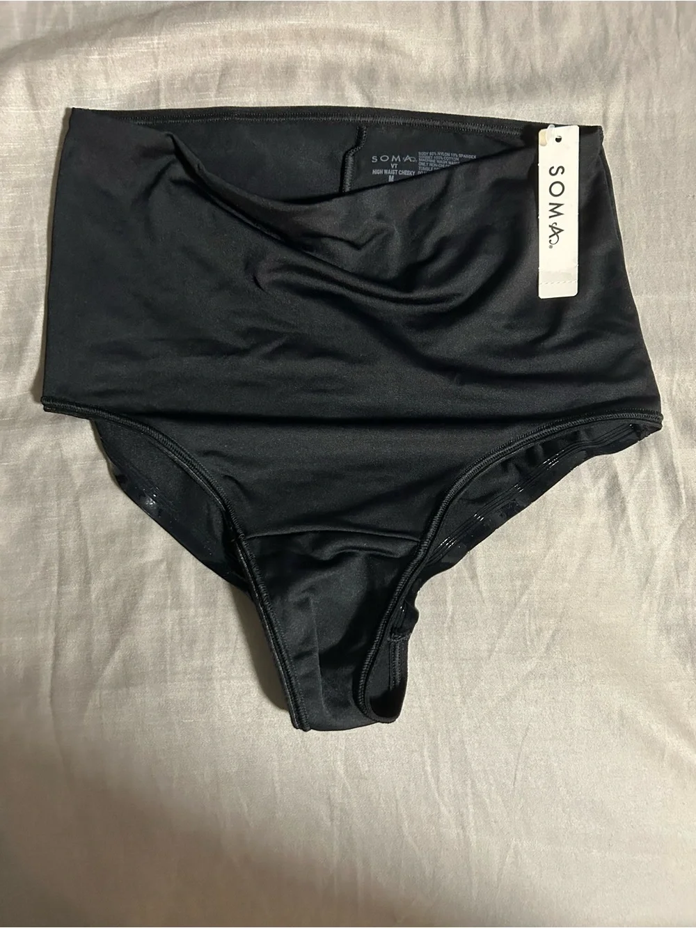 Soma Black High-Waist Cheeky Briefs Size M